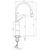 Obrazek Bateria umywalkowa wysoka Gabro BU-33-W02-V