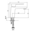 Obrazek Bateria umywalkowa Paros BU-09-004-A czarna