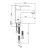 Obrazek Bateria umywalkowa Siros BU-90-001-A chrom