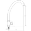 Obrazek Kran czerpalny 15 cm