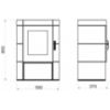 Obrazek Piec stalowo-kaflowy Picobello II drab 6kw