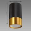 Obrazek Lampa Puzon DWL GU10 BLACK/GOLD 04123 K1