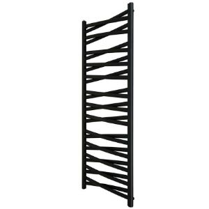 Obrazek Grzejnik łazienkowy Łezka 3D Ł3DX 2650 czarny 1435x540 mm 
