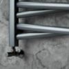 Obrazek Grzejnik łazienkowy Łezka 3D Ł3DX 2650 czarny 1435x540 mm 