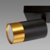 Obrazek Lampa PUZON SPT GU10 3L BLACK/GOLD 04127 LS3
