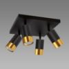 Obrazek Lampa PUZON SPT GU10 4D BLACK/GOLD 04129 LS4