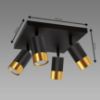 Obrazek Lampa PUZON SPT GU10 4D BLACK/GOLD 04129 LS4