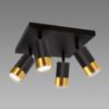Obrazek Lampa PUZON SPT GU10 4D BLACK/GOLD 04129 LS4