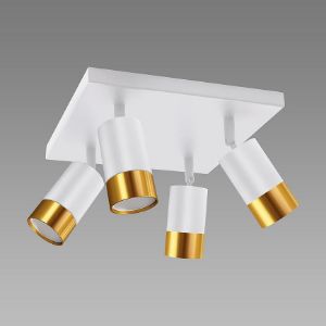 Obrazek Lampa PUZON SPT GU10 4D WHITE/GOLD 04128 LS4