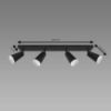 Obrazek Lampa SANA GU10 4L BLACK 04148 LS4 