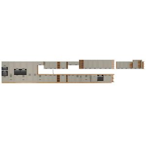 Obrazek Szafka kuchenna Luna claygrey/artisan 80ZL 2F BB