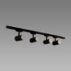 Obrazek Lampa LUTER 4XGU10 BLACK 04080 SRT SZYN LW4 