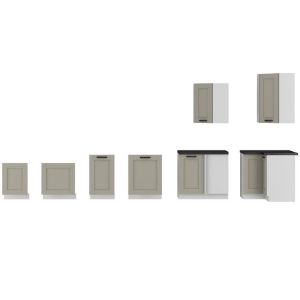 Obrazek Szafka kuchenna Luna claygrey/biały 80G-90 2F