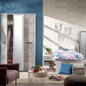 Obrazek Szafka nocna Varadero beton/biały 2NO1F 11011619