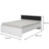 Obrazek Łóżko Varadero Plus beton/biały 160x200 11011620