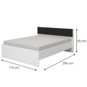 Obrazek Łóżko Varadero Plus beton/biały 160x200 11011620