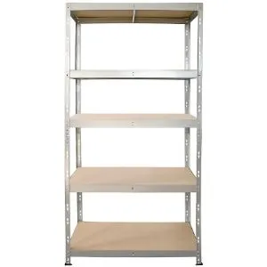 Obrazek Regał metalowy magazynowy nitowany Stabil II ocynkowany 180x90x45cm – 250kg/5 półek