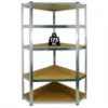 Obrazek Regał metalowy magazynowy 0892 ocynkowany narożny 180x90x30cm – 5 półek/175kg