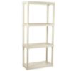 Obrazek Regał magazynowy plastikowy T60/4E écru 133x60x30cm – 4 półki/20kg
