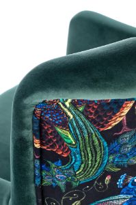 Obrazek Fotel wypoczynkowy Bono ciemny zielony/czarny
