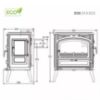 Obrazek Piec kominkowy Premium EOS 10kW Eco