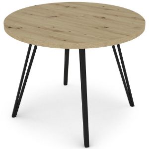 Obrazek Stół Log TB circle 100x100 artisan/czarny