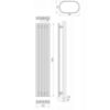 Obrazek Grzejnik łazienkowy Lazur LA180/33 D5 1800x330 mm biały