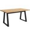 Obrazek Stół Iga Dąb Artisan / Czarny Mat 160x90