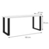 Obrazek Stół Imperial 185x67-Biały