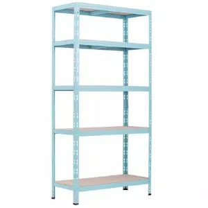 Regał metalowy magazynowy RNDU30-5 niebieski 180x90x30cm -5 półek/175kg