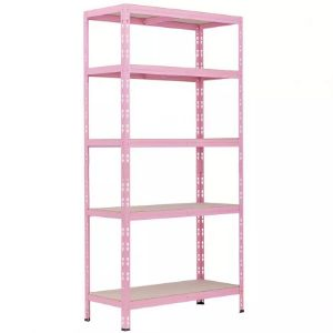 Obrazek Regał metalowy magazynowy RNDU30-5 różowy 180x90x30cm - 5 półek/175kg