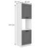 Obrazek  Szafka kuchenna Luna dustgrey/biały 60DP-210 2F 
