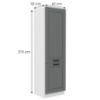 Obrazek  Szafka kuchenna Luna dustgrey/biały 60DK-210 2F 