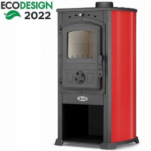 Obrazek Piec kominkowy ŻAR czerwony 7,5kW
