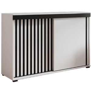 Komoda Malani 140 biały+czarny