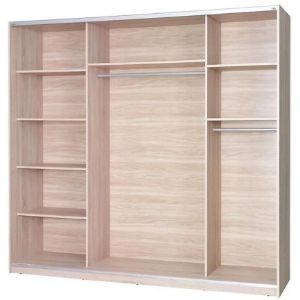Obrazek Szafa Twister 3 biały/lustro 225 cm
