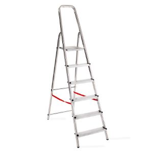 Drabina aluminowa jednostronna 6 stopniowa 150 kg