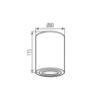 Obrazek Bord XS DLP-50-B oprawa sufitowa czarna