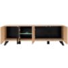 Obrazek Szafka RTV-K LIAM S HJZ LM hickory jackson/czarny