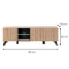 Obrazek Szafka RTV-K LIAM S HJZ LM hickory jackson/czarny