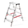 Obrazek Drabina aluminowa dwustronna 4 stopniowa 150 kg 