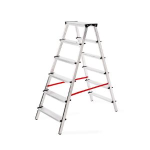 Obrazek Drabina aluminowa dwustronna 6 stopniowa 150 kg 