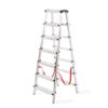Obrazek Drabina aluminowa dwustronna 7 stopniowa 150 kg 