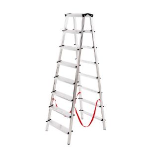Obrazek Drabina aluminowa dwustronna 8 stopniowa 150 kg 