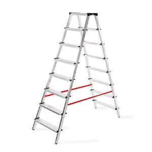 Obrazek Drabina aluminowa dwustronna 8 stopniowa 150 kg 