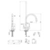 Obrazek Bateria zlewozmywakowa Trend chrom z filtrem 