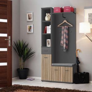 Obrazek Garderoba MARCO I + P artisan/antracyt anas mc1+p
