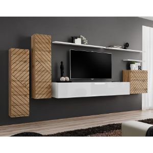 Meblościanka Switch I Line Wotan/Biały