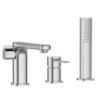 Obrazek Bateria nawannowa 3-otworowa trend chrom