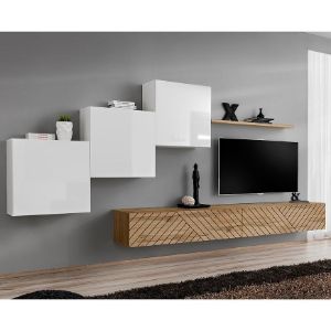 Meblościanka Switch X Line Biały/Wotan